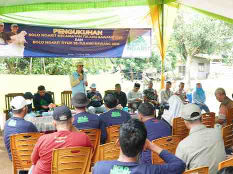 Novriwan Hadiri Pengukuhan Bolo Ngarit se-Kecamatan Tulang Bawang Udik