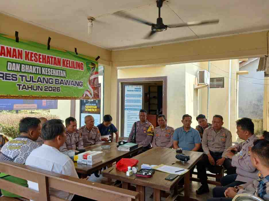 Pelayanan Kesehatan Keliling Polres Tulang Bawang: Hadir Di Tengah Personil Polsek Dente Teladas, Jaga Kondisi Fisik Optimal Untuk Pengabdian Negara