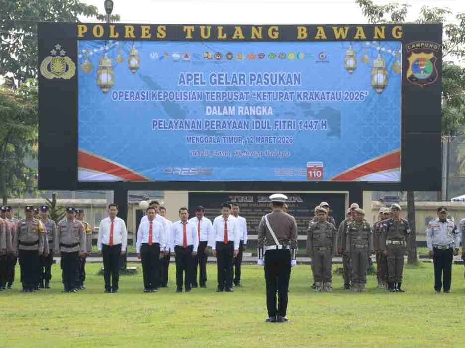 Siap Siaga Amankan Mudik 2026 Kapolres Tulang Bawang : Jamin Mudik Aman, Nyaman, Dan Kondusif Bagi Seluruh Masyarakat