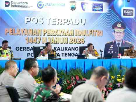 Kapolri Tinjau Posko Terpadu Kalikangkung