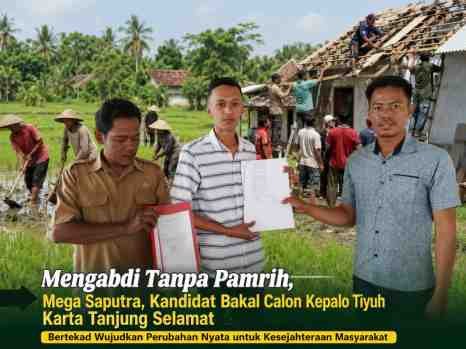 Mengabdi Tanpa Pamrih, Mega saputra Bertekad Wujudkan Perubahan Nyata untuk kesejahteraan masyarakat