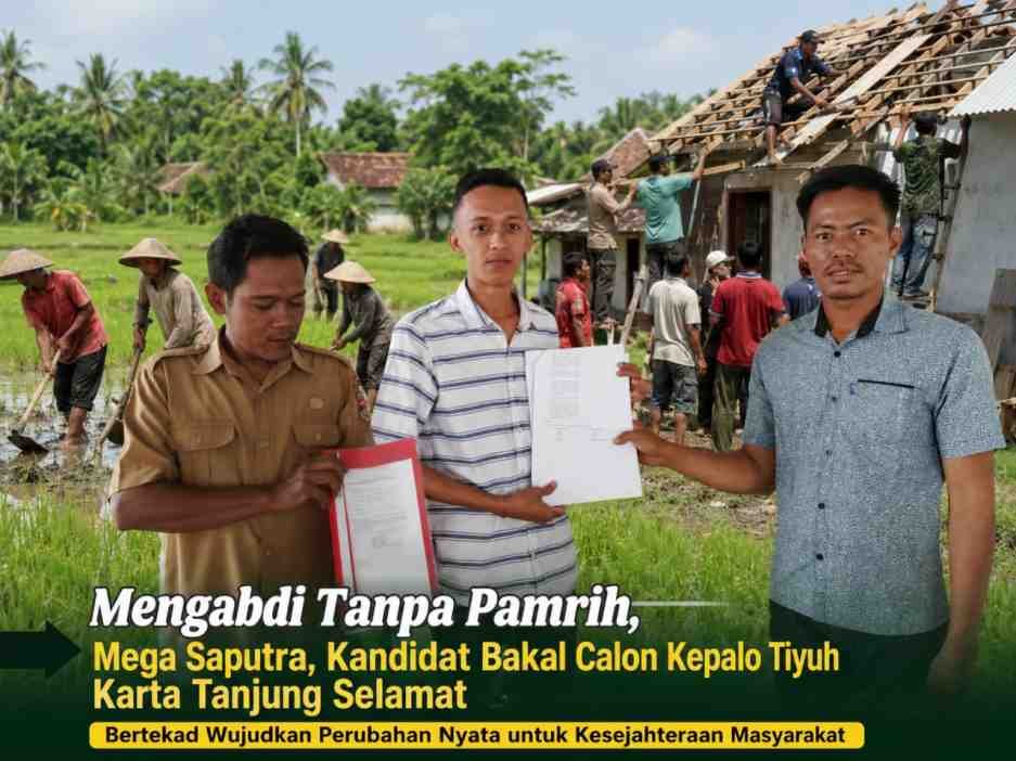 Mengabdi Tanpa Pamrih, Mega saputra Bertekad Wujudkan Perubahan Nyata untuk kesejahteraan masyarakat