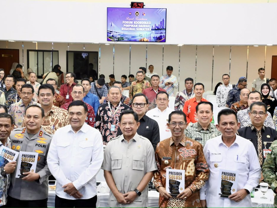 Mendagri Dorong Forkopimda Sumatera Solid Jaga Pertumbuhan Ekonomi dan Stabilitas Daerah