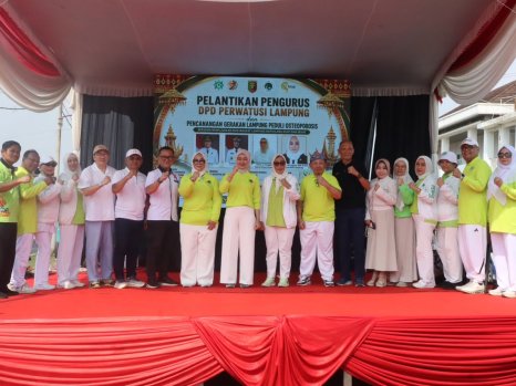 Perwatusi Lampung Dikukuhkan, Gerakan Hidup Aktif dan Sehat Diperluas ke Seluruh Daerah