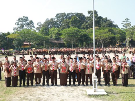 Resmi ditutup, Ini pesan Sekda Siak untuk peserta Pramuka di Kegiatan Kemah Akbar