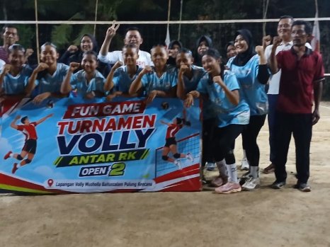 Hendarwan Nomor Urut 2 Launching Fun Game Turnamen Voli Antar-RK Open II, Dorong Generasi Muda dan Pererat Silaturahmi Warga