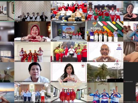 Lewat Lomba Senam Nasional, Pemprov Lampung Gerakkan Budaya Hidup Sehat