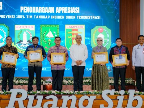 Keamanan Siber Diperkuat, Pemprov Lampung Raih Apresiasi Nasional dari BSSN
