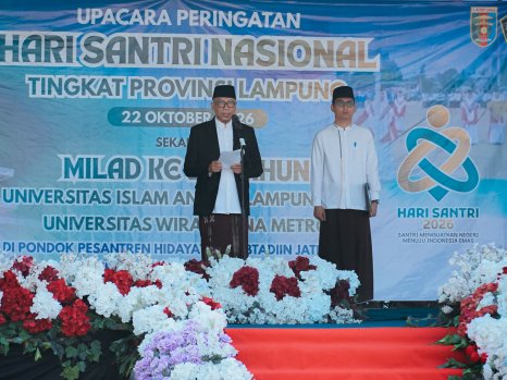 Peringati Hari Santri Nasional 2026, Pemprov Lampung Perkuat Dukungan bagi Santri dan Pesantren