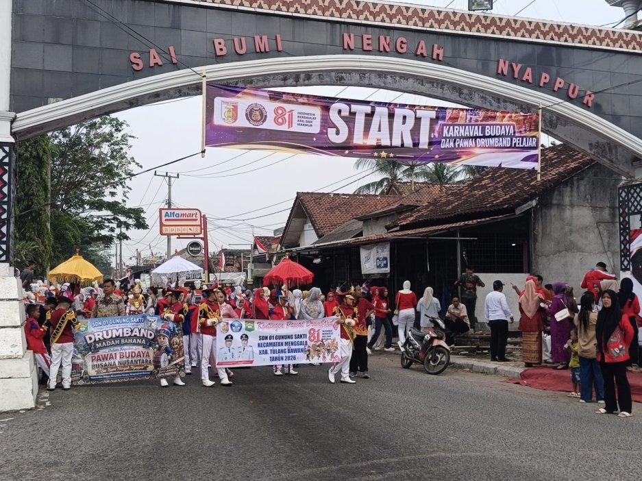 Berkat kegigihan dari para pelatih Peserta Drumband SDN 01 Gunsak Raih Juara 1 Tingkat SD
