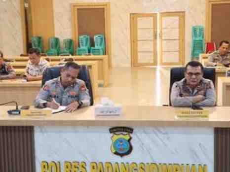 Polres Padangsidimpuan Ikuti Anev Sitkamtibmas Bersama Kapolri Guna Perkuat Stabilitas Keamanan