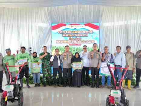Polda Kaltim Dukung Swasembada Pangan Lewat Panen Raya Jagung Kuartal II 2026