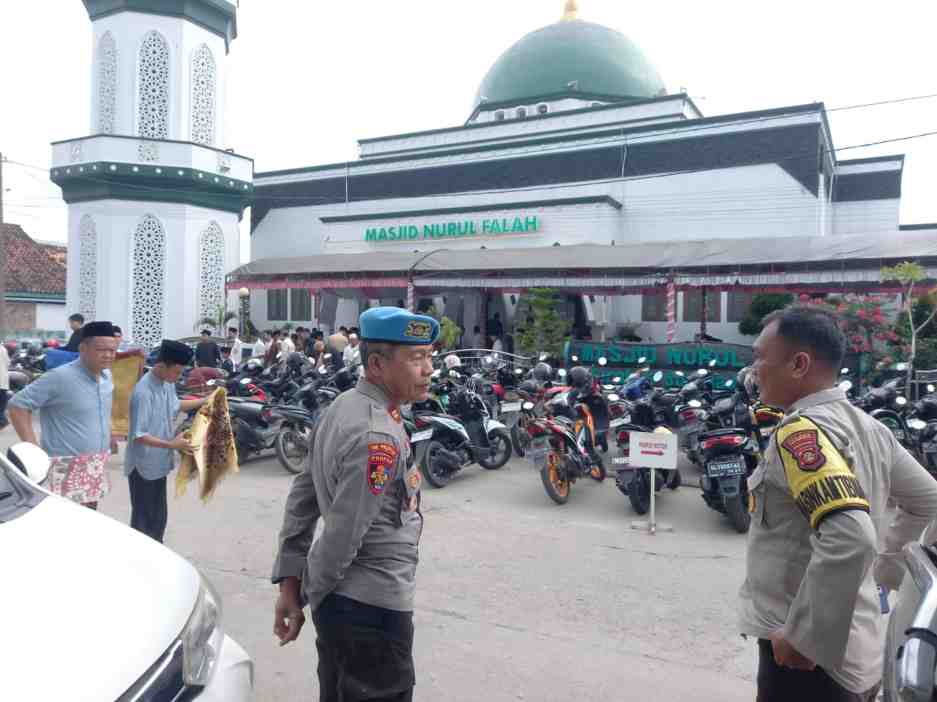 Polres OKU Pastikan Salat Idul Adha Di Masjid Nurul Falah Berjalan Aman Dan Kondusif